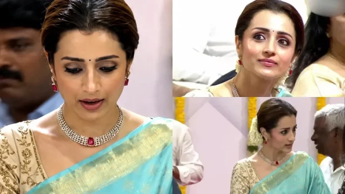 Trisha is a special attraction at Vijay's swearing-in ceremony.