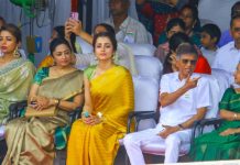 Trisha :తమిళనాడు స్వాతంత్య్ర వేడుకల్లో ప్రత్యేక ఆకర్షణగా త్రిష…సీఎం విజయ్ తల్లిదండ్రుల పక్కనే కూర్చుని..